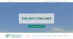 Desktop Screenshot of proactivecpas.com
